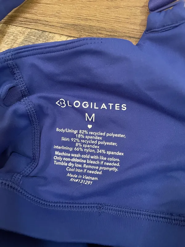 NWT! Blogilates Target X Popflex Viral Sweetheart Ballerina Dress Royal Blue Med - Image 9