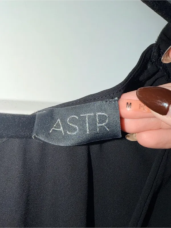 Astr Beaded Strap Surplice Tank - Image 3