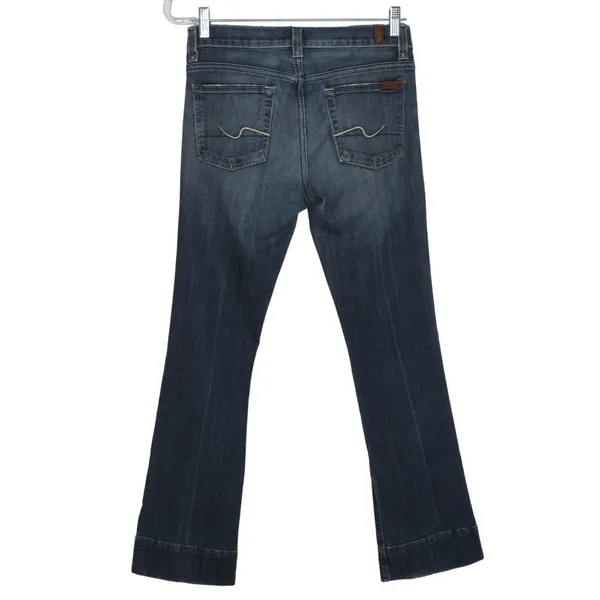 7 For All Mankind Jagger Jeans Dark Wash Boot Cut Jeans Size 28 - Image 3