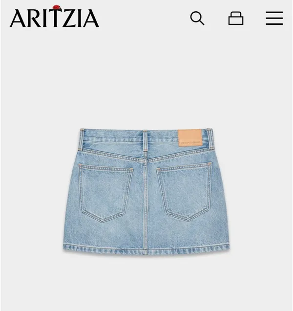 Aritzia 90s Ricci Denim Skirt - Image 2