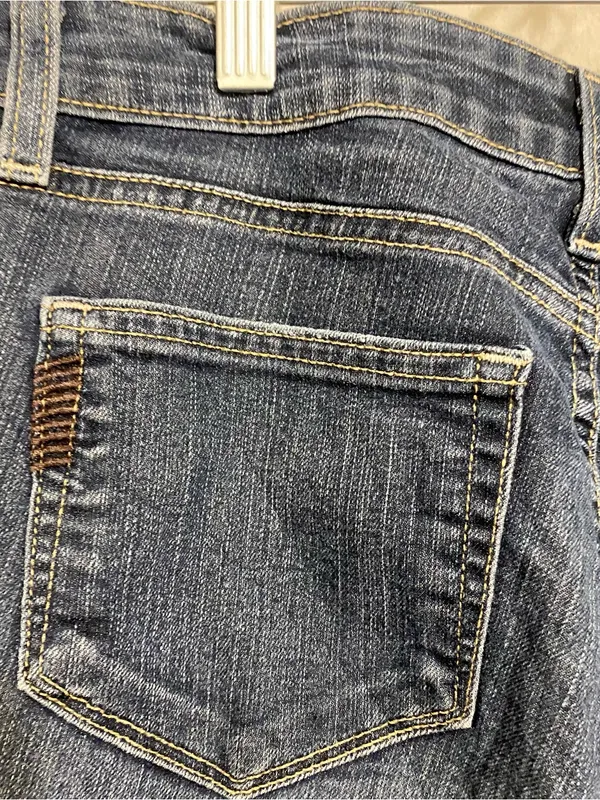 Paige Womens Size 28 31x29 31” Peg Skinny Jeans Blue Denim Cigarette Slim Leg Ma - Image 7