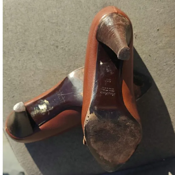 Vintage Brown Max Mara Pointed toe pumps sz 39/8.5 - Image 5