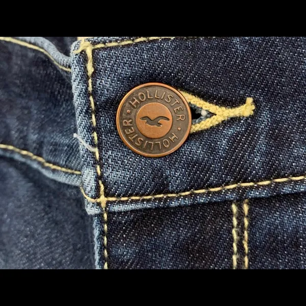 Dark Wash Jean Hollister Shorts - Image 2