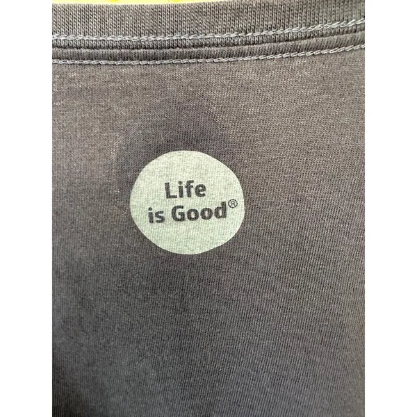 Life is Good 100% Cotton Namaste flower Long Sleeve Classic Fit Crusher Tee L - Image 6
