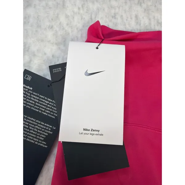 Nike Zenvy Womens Dri-FIT‎ High Rise 8 Inch Biker Shorts Pink DQ6003-666 Small - Image 5