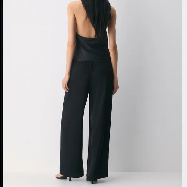 NEW Aritzia Wilfred The Lodge Pant Satin Black - Image 3