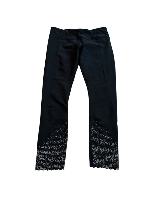 Lululemon Tight Stuff Reflective 7/8 Leggings Crop Athletic Activewear Yoga Run - Image 3