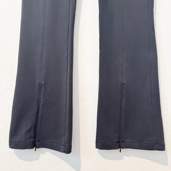 Daily Practice Pants Size‎ S Gray Flare Zipper Pull On Model Off Duty Minimalist - Image 7