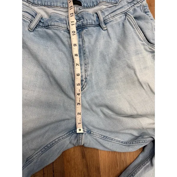 UNIQLO U Jeans XL Light Wash Wide Leg Baggy Relaxed Japanese Denim - Image 9