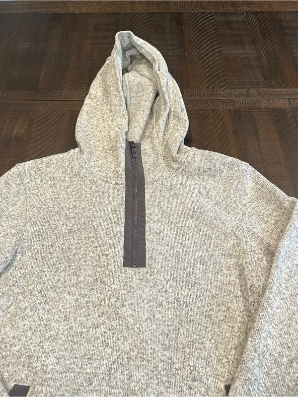 Lululemon it’s fleecing cold pullover light gray 4 women - Image 11