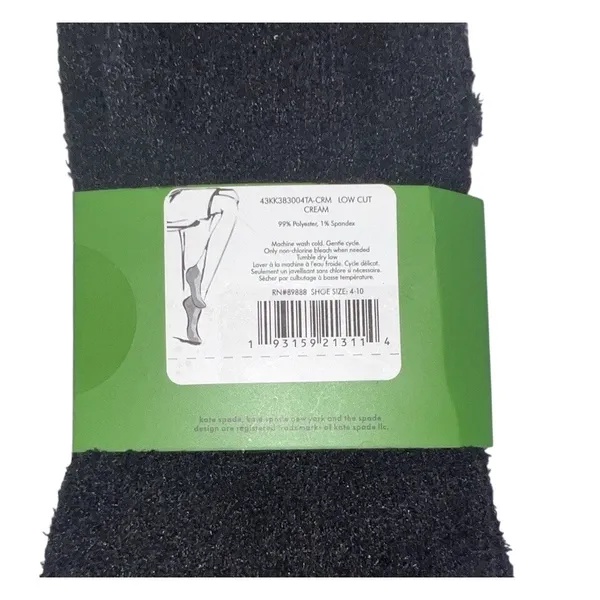Kate Spade Fuzzy Leopard Low Cut Socks 3-Pair Set –‎ Women's OS – New - Image 5