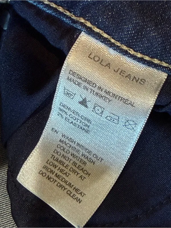 Lola High Rise Straight Denver W. Blk Jeans, size 26 - Image 9