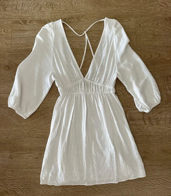 Pull & Bear White Dress - Image 3