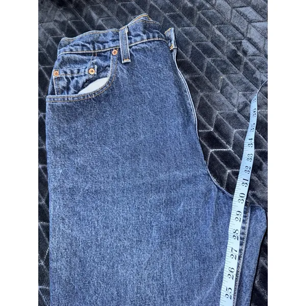 VTG Levis 551 Women's Relaxed Fit Tapered Leg 90s Made USA Jeans Sz 14‎ MED - Image 9