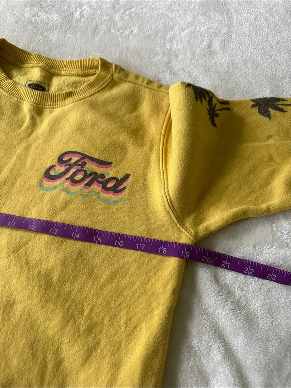 Ford Yellow Miami Crewneck Size XS - Image 5