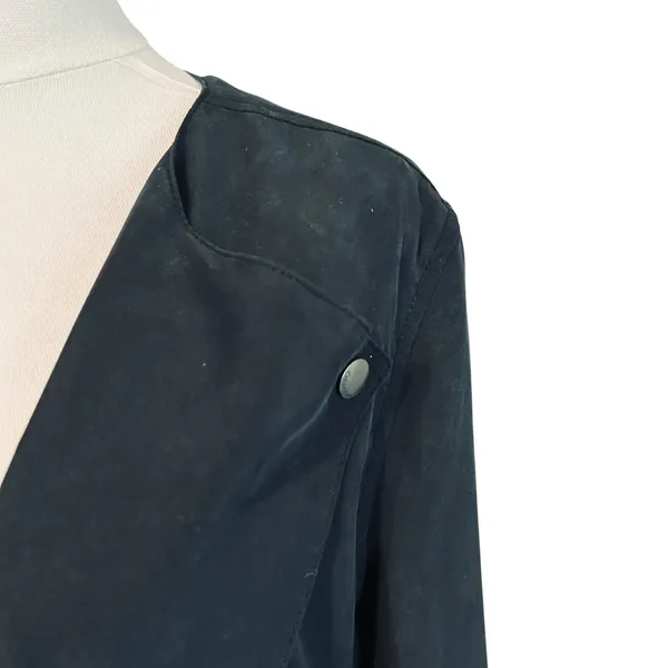 Calvin Klein Jeans Size XL Black Blazer Bolero Jacket Short Pockets Open Front - Image 10