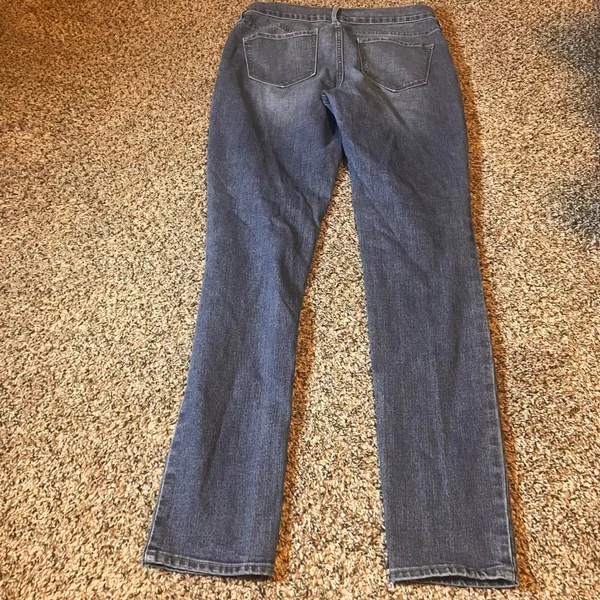 Old Navy Original Mid Rise Denim Jeans Womens Size 8 Long Blue Classic - Image 7