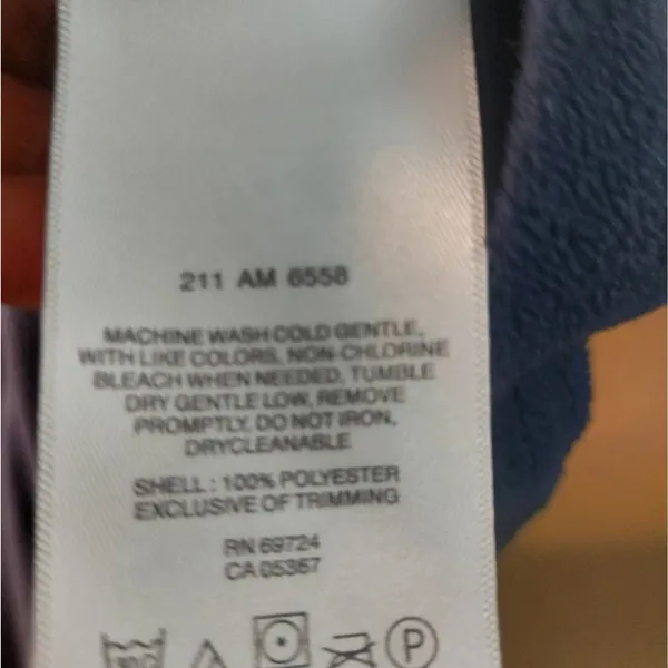 Columbia Blue Zip Front Jacket - Image 13