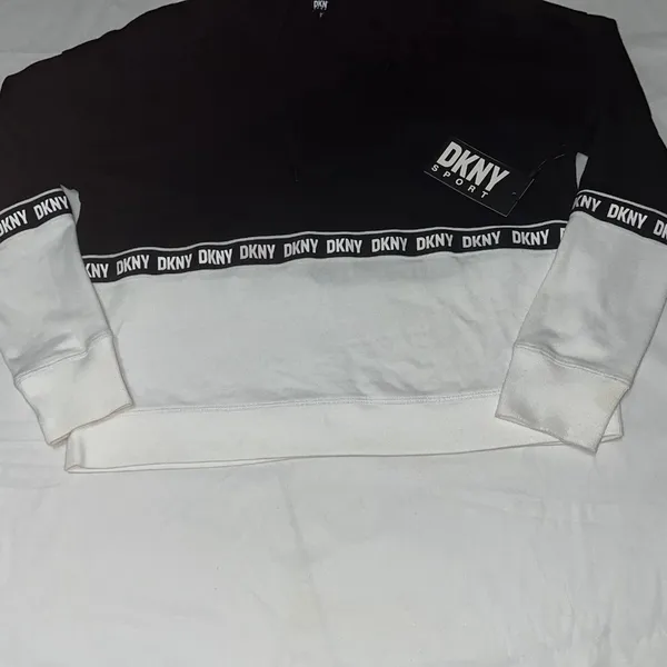 DKNY Sport Colorblock Logo Tape Hoodie – Size M – NWT - Image 3