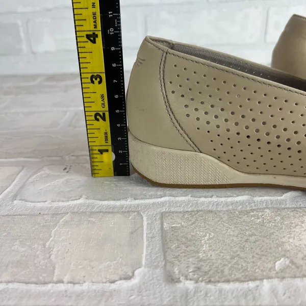 Dansko‎ 40 Loafer Slip On Sneaker Womens 9.5 10 Beige Perforated Nubuck Leather - Image 13