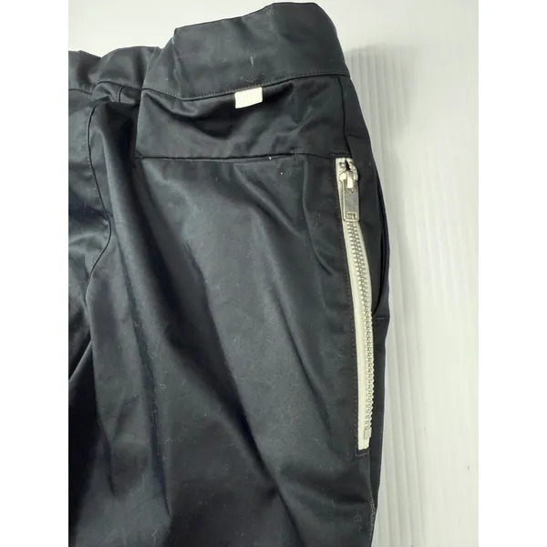 Nike Woven Pants Drawstring Waist Lightweight Black Trousers‎ Size 34 - Image 7