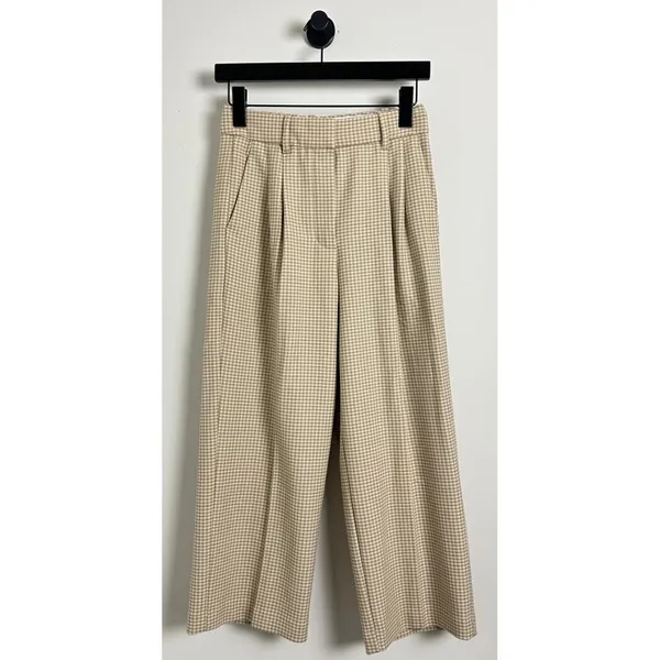 ARITZIA Wilfred The Effortless Cropped Pant in Claudine Hounds Tooth Size US 2 - Image 2