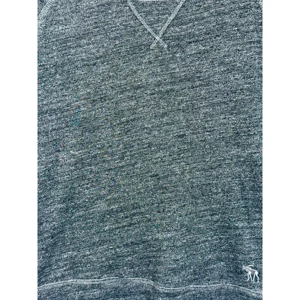 Abercrombie & Fitch Gray Logo Crew Neck Long Sleeve Pullover Sweatshirt Size S - Image 7
