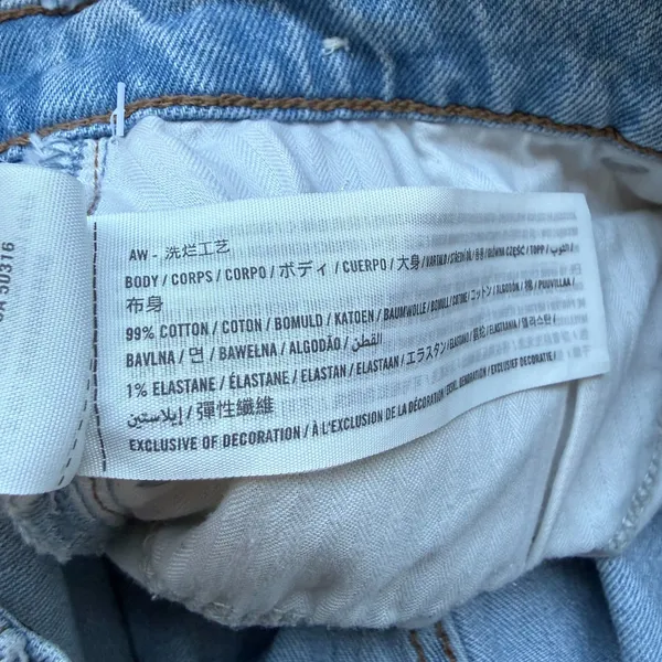 Abercrombie & Fitch Pleated High Rise 80s Mom Jean Size 28 Short - Image 9