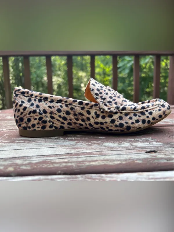 Born Women’s Cheetah Animal Print Slip On Loafers/Shoes, Casual Maximalist|Sz:7M - Image 5