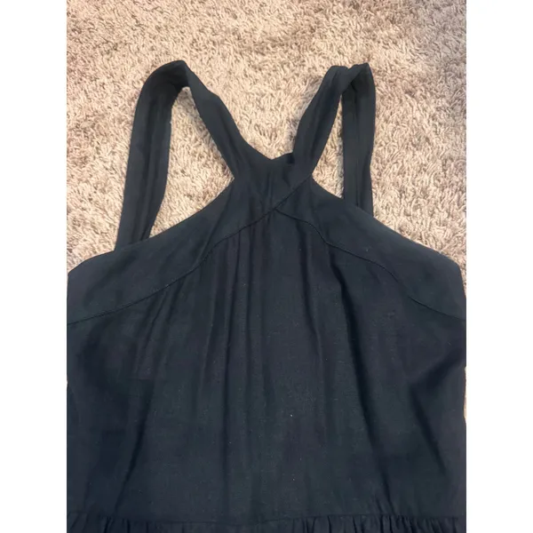 A New Day Black‎ Sleeveless Midi Dress XS Smocked Back - Image 3