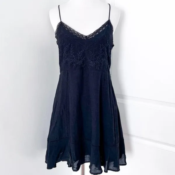 Nwt Zara Embroidered Mini Dress Size M - Image 5