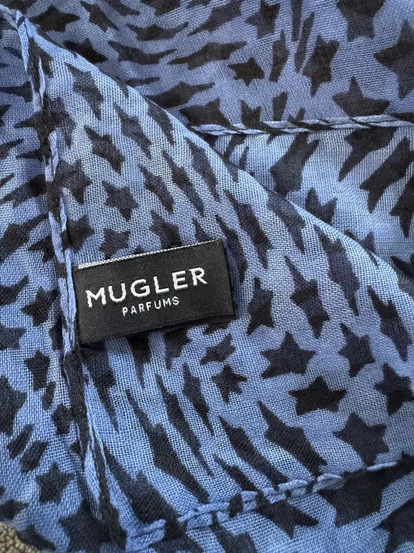 Mugler Parfumes pouch and scarf set Blue - Image 8