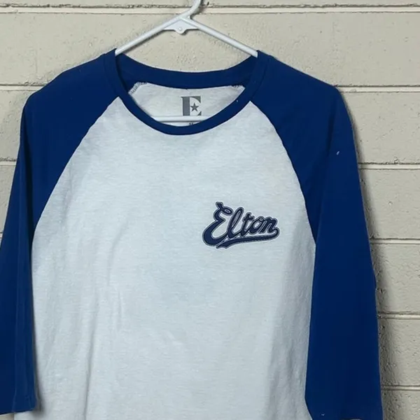 Elton John Raglan Tee size M - Image 4