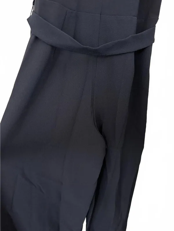 Julia Jordan Tie Waist Wide Leg Halter Jumpsuit NWT Navy Blue Size 6 - Image 9