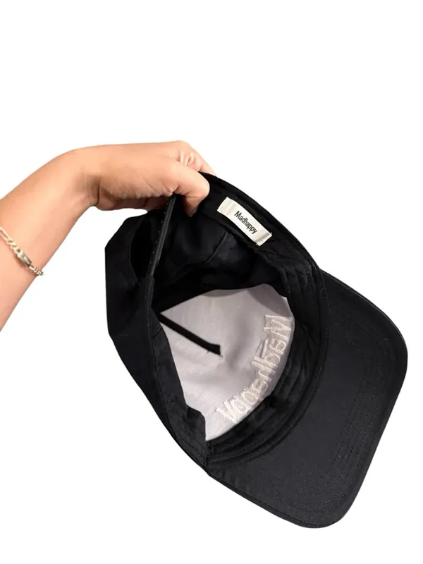 MADHAPPY Dad Black Embroidered Hat Cap - Image 6