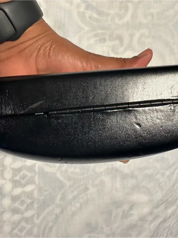 Coach Black Eyewear Case with Gold Logo and Cloth - Image 5