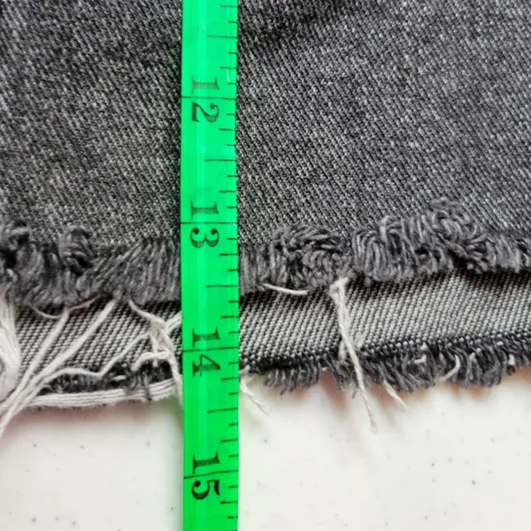 PacSun Black Denim Mini Skirt Punk Emo Goth Rocker Biker Y2K 90s Festival Sz‎ 23 - Image 5