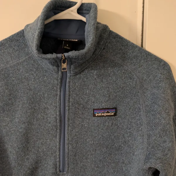 Patagonia‎ Better Sweater 1/4 Zip Fleece Pullover Blue Small 25528 - Image 3