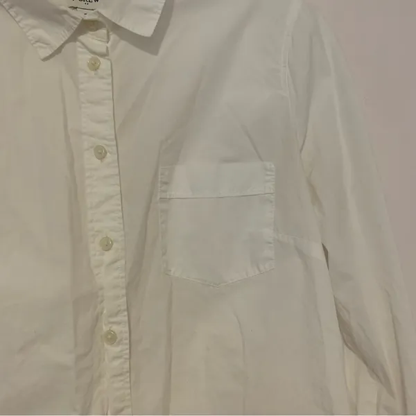 J Crew Button-up cotton poplin shirt in signature fit - Image 4