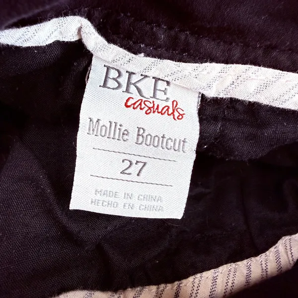 BKE Casuals Women's Black Mollie Bootcut Pants Size 27 - Image 6
