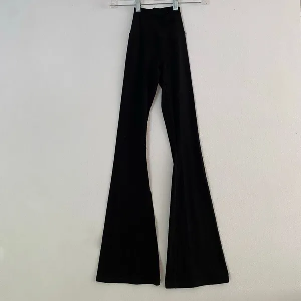OFFLINE By Aerie Black Flare Yoga Pants XXS High Rise Y2K Athleisure - Image 3