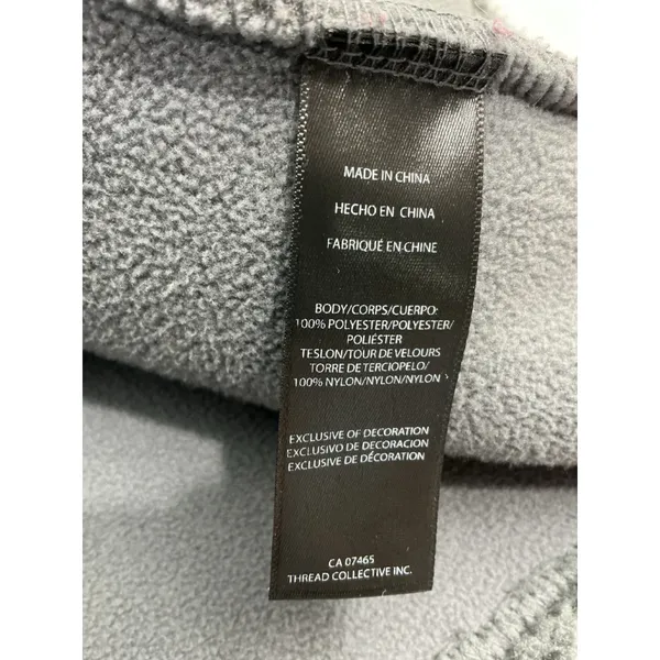 Womans Sierra Designs Vest XL Gray Sherpa Full Zip Pockets - Image 4