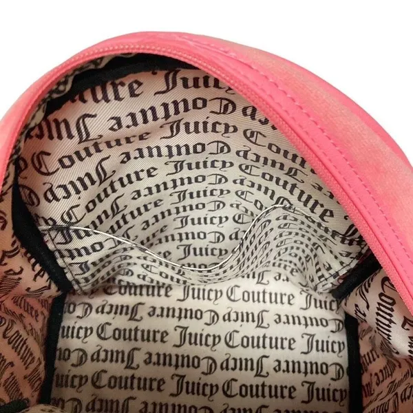 Juicy Couture Big Spender Velour Medium Sized Backpack‎ Pink Lemonade￼ - Image 8