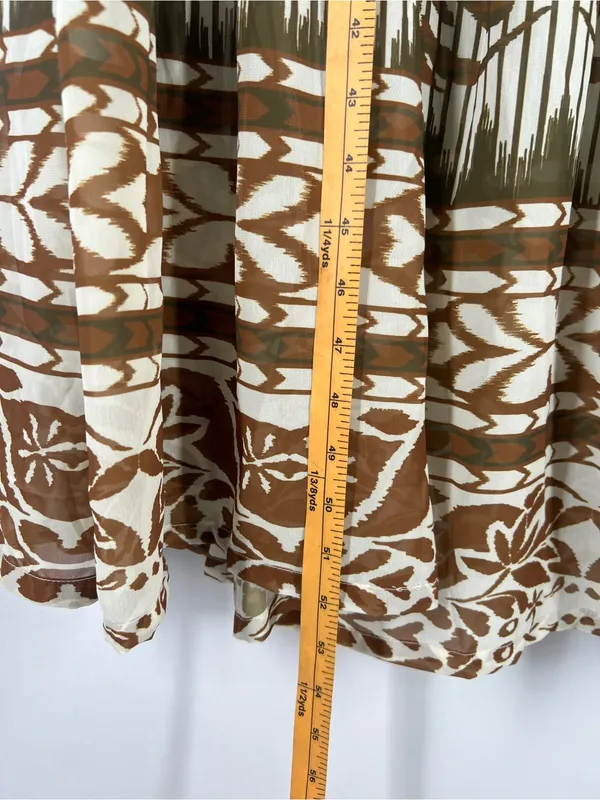 Anthropologie Vineet Bahl Boho Printed Halter‎ Maxi Dress Size M - Image 14