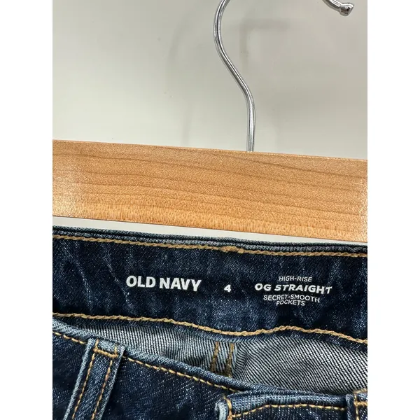 Old Navy High Rise OG Straight Ankle Jeans‎ Twila Wash Blue Women Size 4 HO21 - Image 5