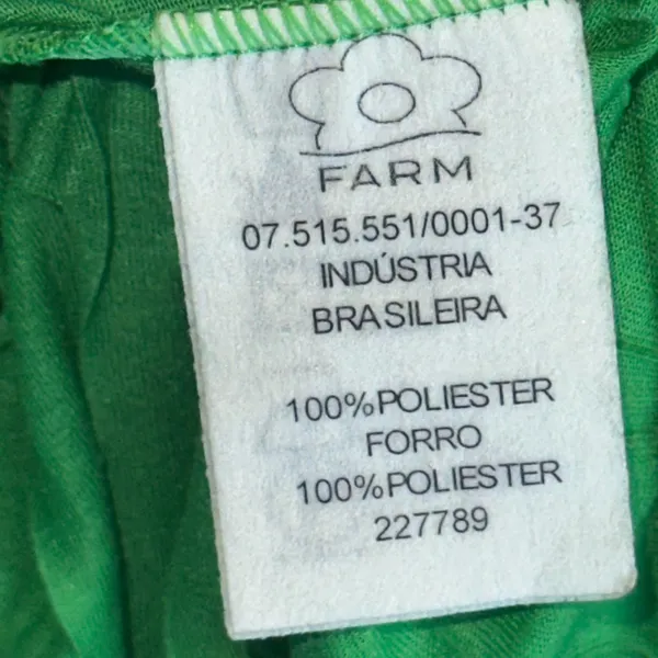 Farm Rio Women's Pleated Accents Midi‎ Length Green Skirt Size Small - Image 4