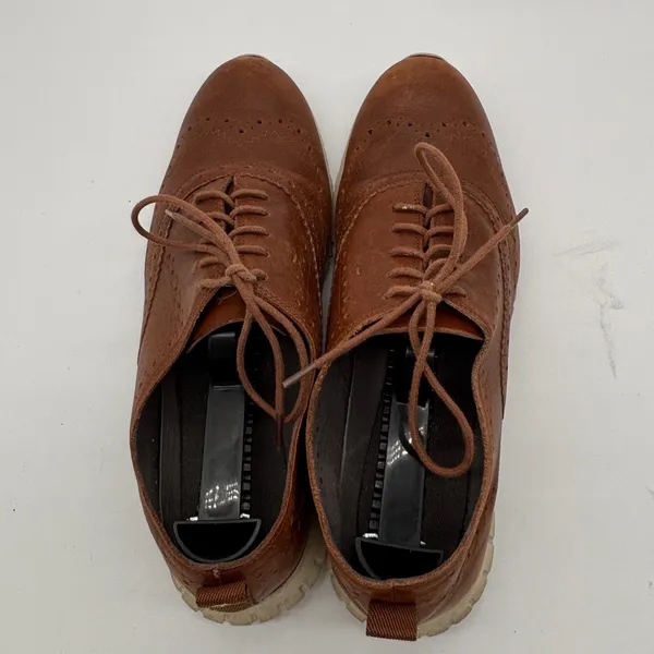 Cole Haan Zerogrand Wingtip Oxford Shoes Brown Leather Womens 8B - Image 8