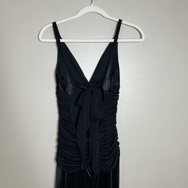 Vtg Y2K Whimsigoth Black Dress Event Witchy Glam Fairy Grunge Windsor‎ 90s - Image 10