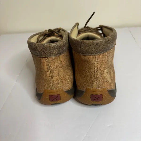 Twisted X Cork Leather Upper‎ Chukka Moc Boots Women's Size 7M - Image 3
