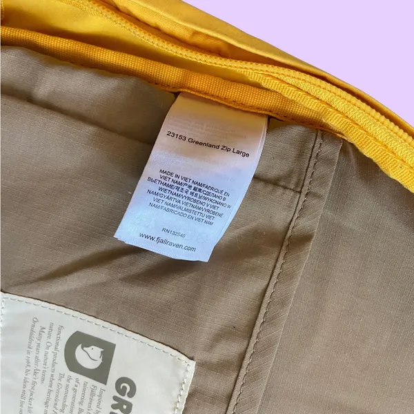 Fjjallraven Greenland Large Zip Backpack 🔥 Yellow - Image 6